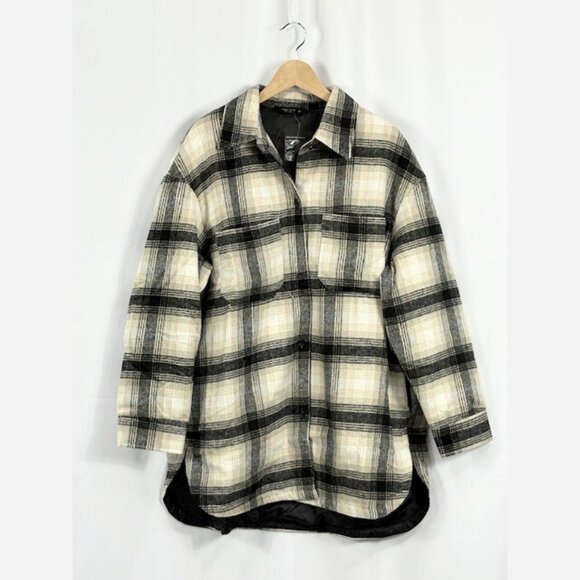Plaid Shirt Jacket – Padded, Cozy Layering Piece - Picture 5 of 9